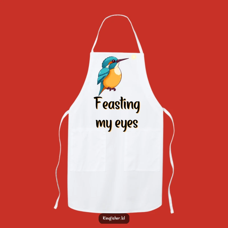 Motivational Kingfisher Apron: Cook with Purpose - Unique Funny Gift!