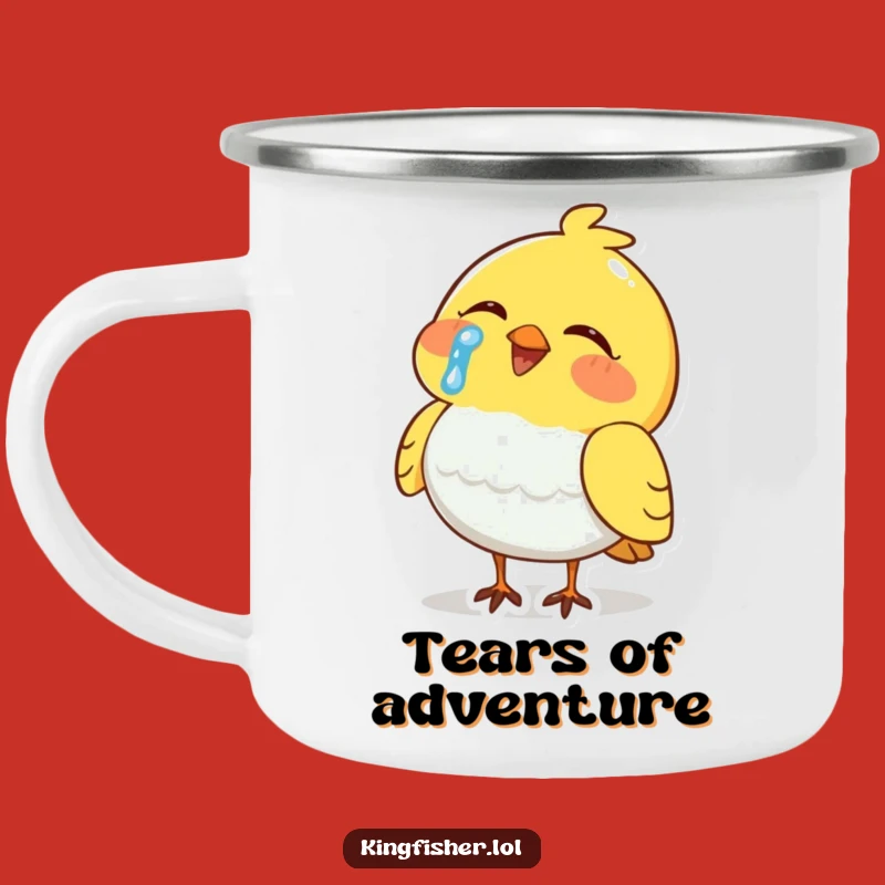 Funny Crying Laughing Bird Camping Mug: Laugh Around the Fire - Rugged Funny Gift!
