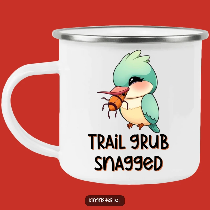 Adventure Funny Kingfisher Mug: Big Bug Trail, A Rugged Humorous Gift for Campers