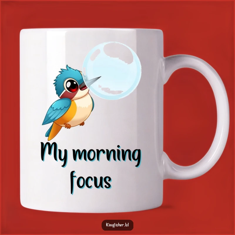 Funny Kingfisher Bubble Chase Mug: A Hilarious Gift for Bird Lovers