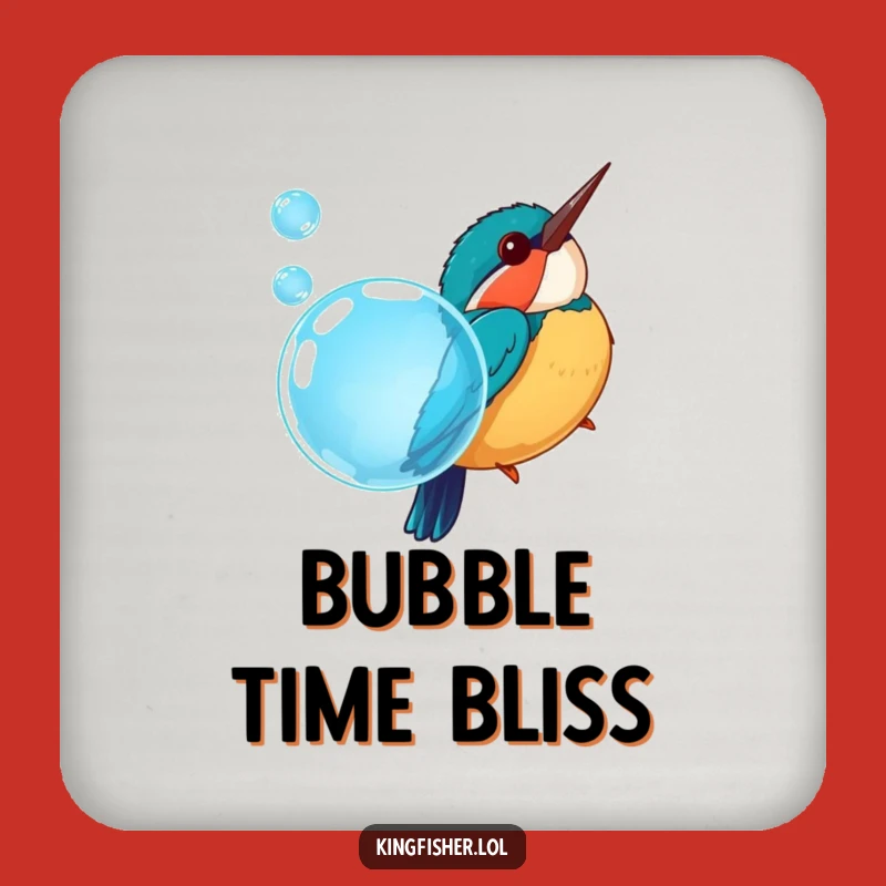 Funny Kingfisher Bubble Dive Coaster: Protect Surfaces with Playfulness Gift