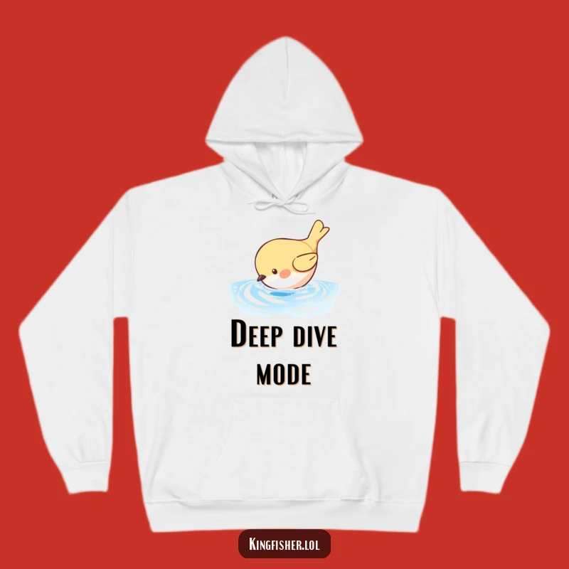 Cozy Funny Bird Dive Hoodie: Stay Warm While Making a Humorous Splash