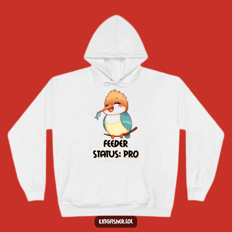 Funny Kawaii Kingfisher Hoodie: Cozy Cute Bird Design, Ultimate Funny Gift!