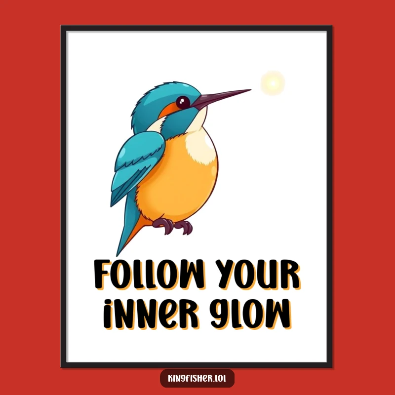 Inspirational Free Printable Wall Art: Kingfisher's Hope, Uplifting Downloadable Decor