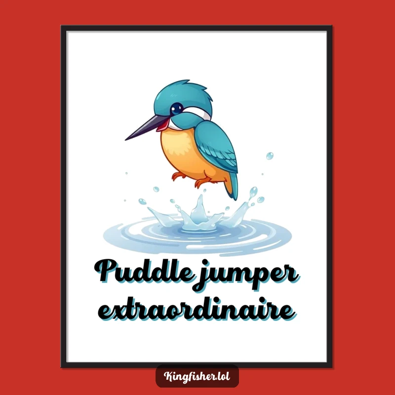 Free Printable Kingfisher Wall Art: Funny Downloadable Decor for a Playful Vibe
