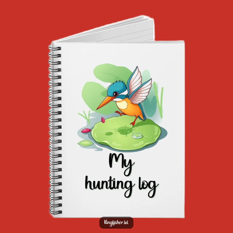 Funny Kingfisher Notebook: Jot Down Ideas with Playful Precision, Perfect Gift