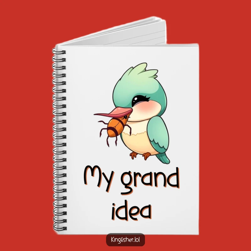 Creative Funny Kingfisher Notebook: Big Bug Ideas, A Humorous Gift for Journaling