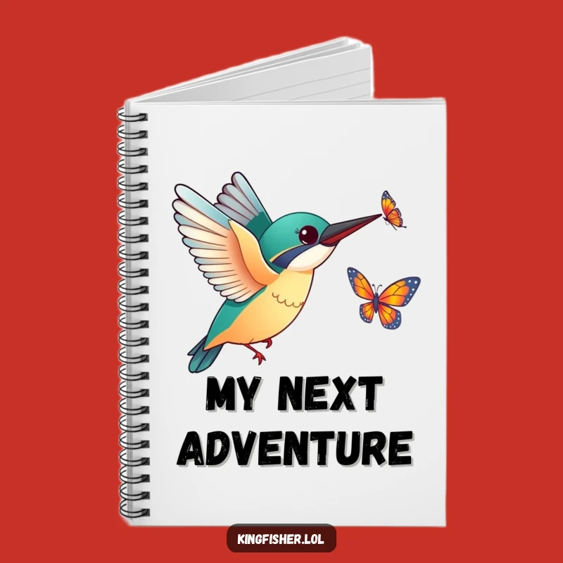 Kingfisher Butterfly Notebook - Funny Journal for Nature Lovers