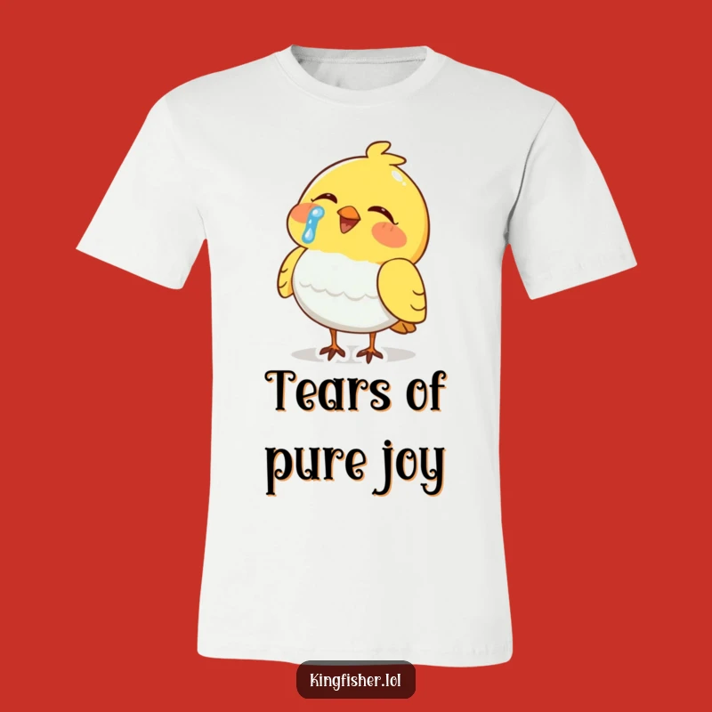 Funny Crying Laughing Bird T-Shirt: Hilarious Emotion Captured - The Ultimate Funny Gift!