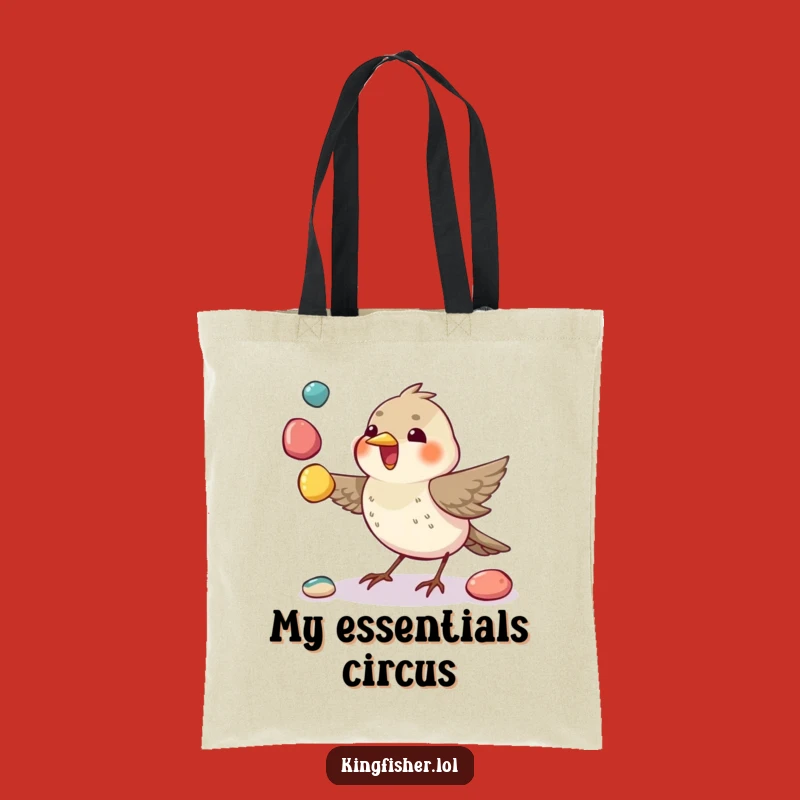 Juggling Bird Tote Bag: Carry Your Talents - Practical Funny Gift!